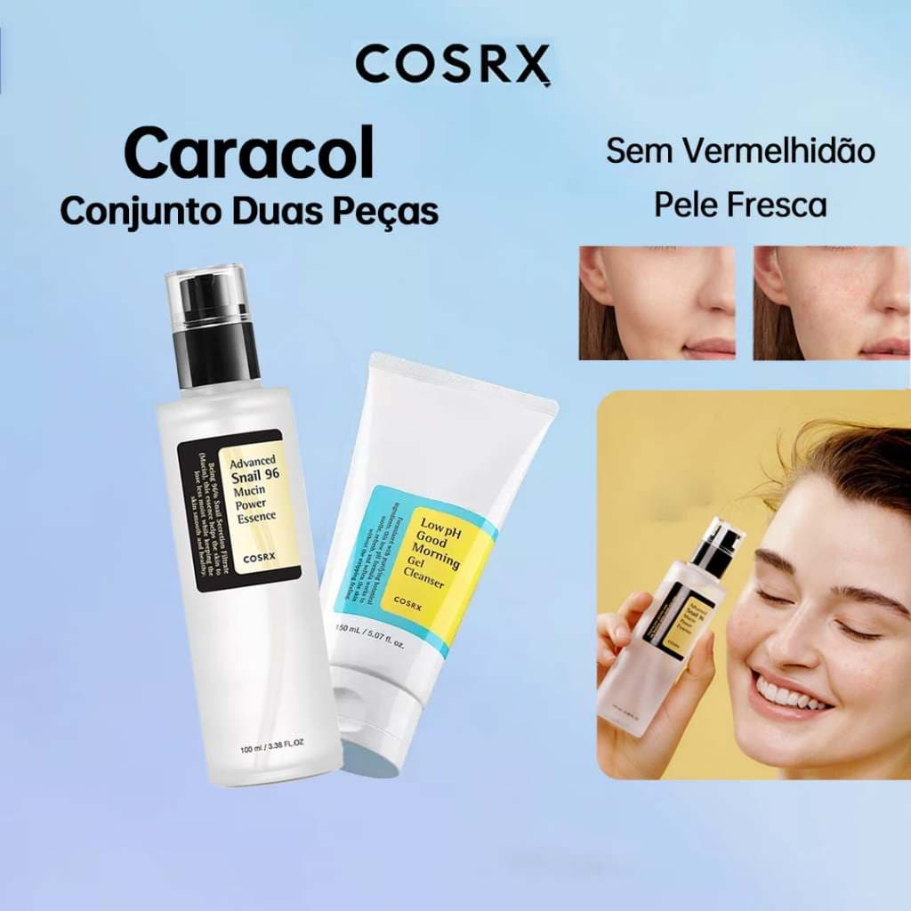 COSRX IKT Caracol Avançado 96 Essência De Mucin Power 100ml + 92 Creme Tudo Em Um + Gel De Limão