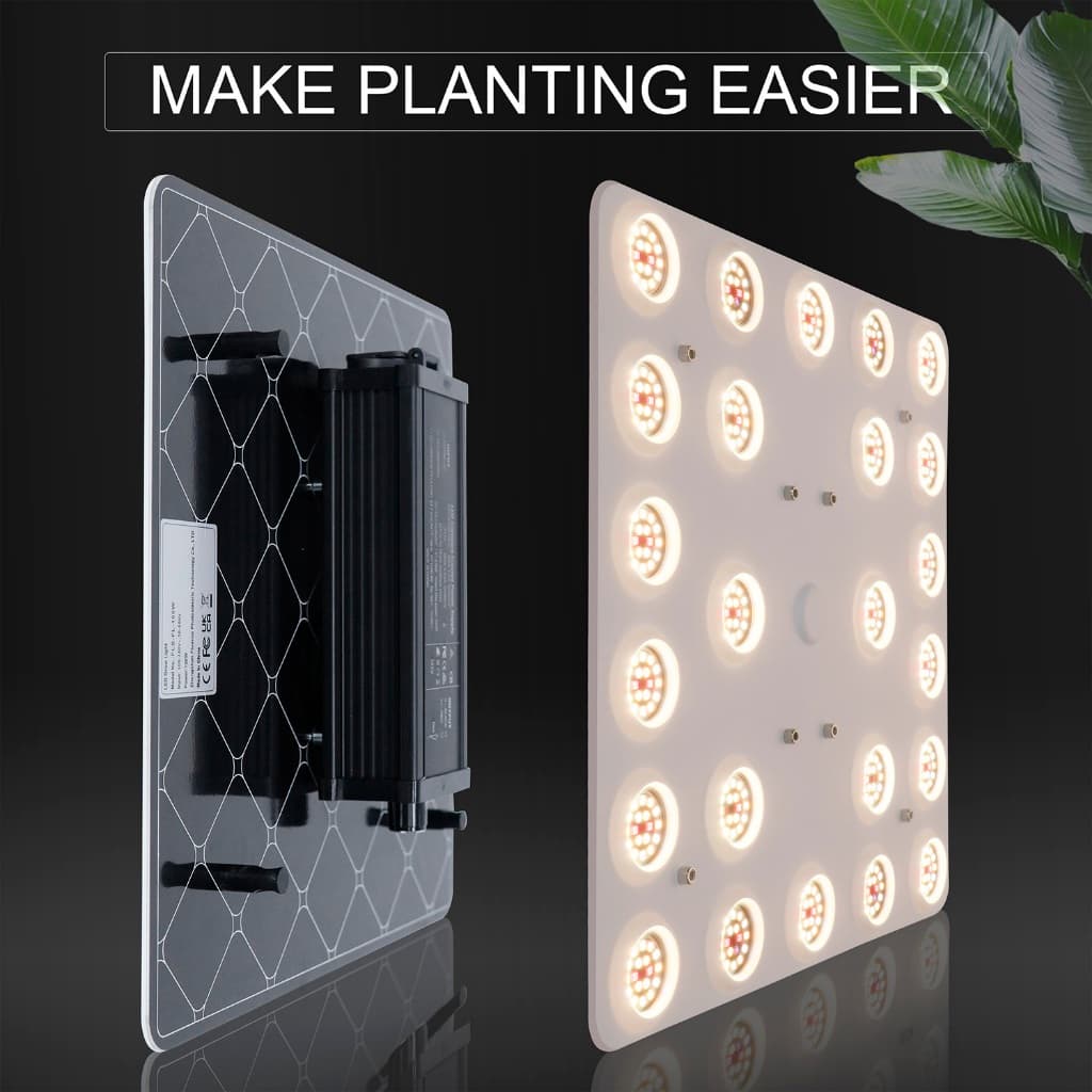 Luz De Cultivo LED De 120 W Para Plantas De Interior , Lâmpada De Planta De Espectro Completo Regulável Com Corrente De