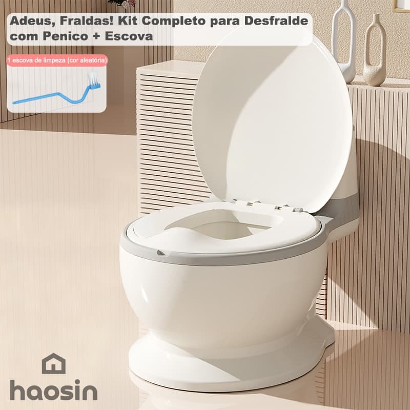 Potty Trainer Redutor De Assento De Vaso Sanitário Fun Training Escova De Limpeza Gratuita
