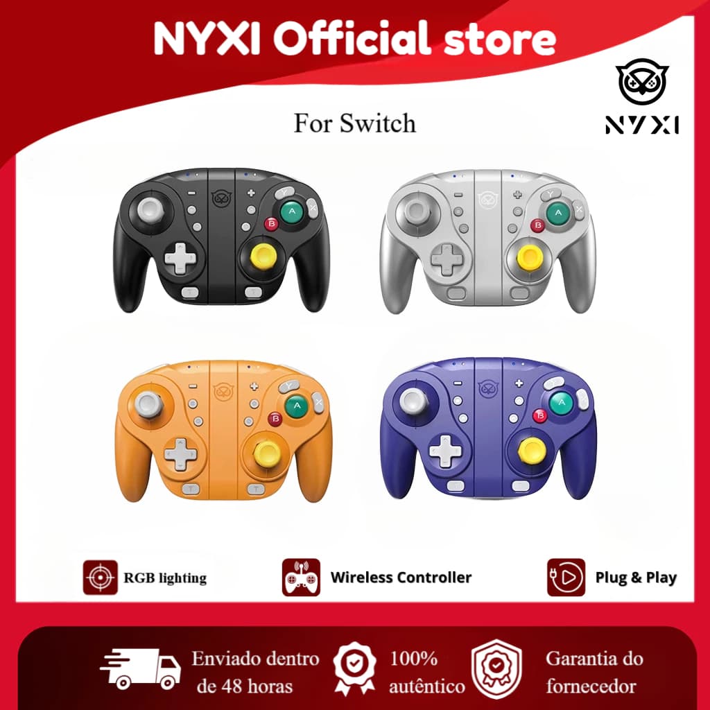 [BEST SELLER] NYXI Wizard Controlador De Jogo Sem Fio Bluetooth Joycon Gamepad Para Nintendo Switch