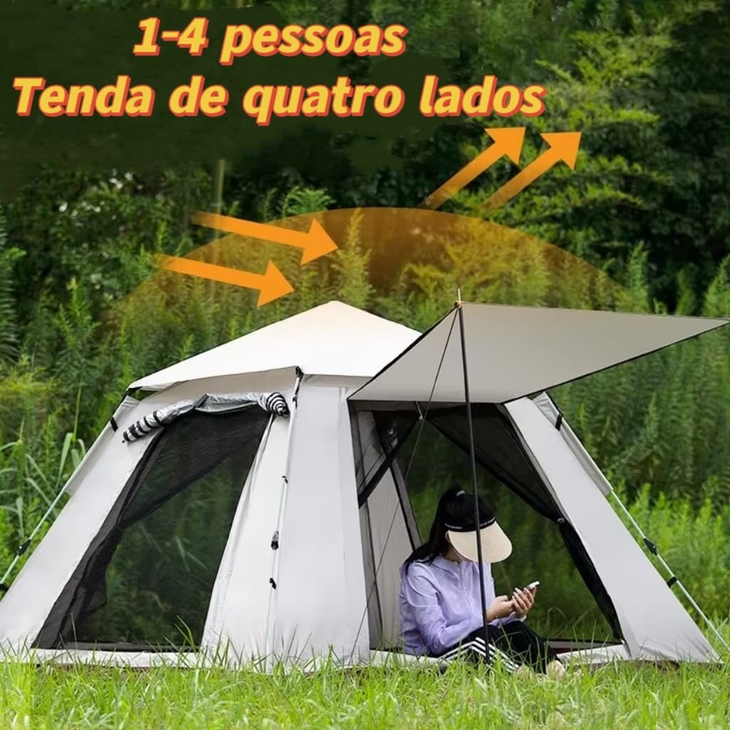 barraca de camping 1 a 4 pessoas automatica barraca para acampar impermeavel tenda