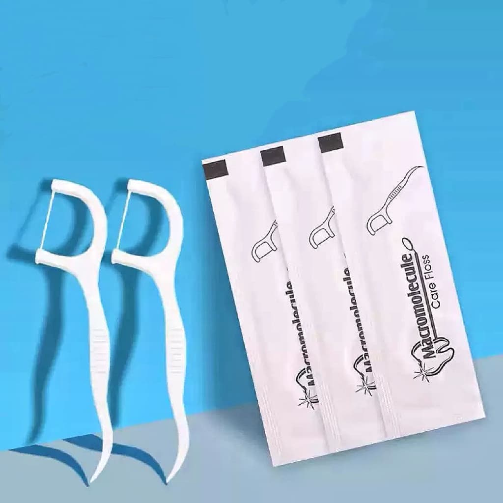 30 Peças De Fio dental Embalado Individualmente , Portátil , Palito De Polímero Suave Descartável