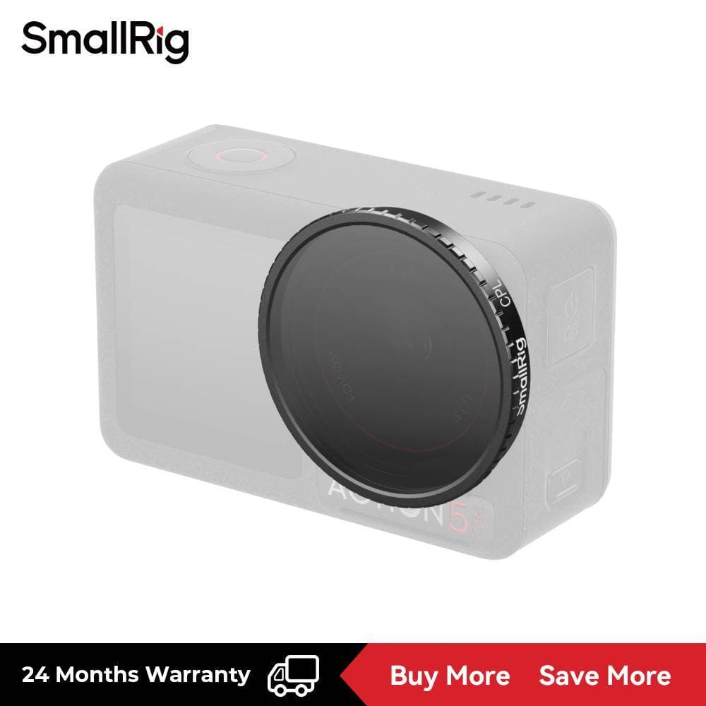SmallRig Acoplável CPL/1/4 Efeito Névoa Preta/Redução De Poluição Leve/UV/Filtro Cruzado Estrela Para DJI Osmo Action 5