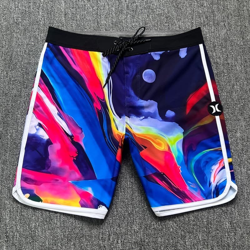 Shorts Impermeáveis Masculinos De Secagem Rápida | Stretch De 4 Vias Para Praia , Surf E Bermuda