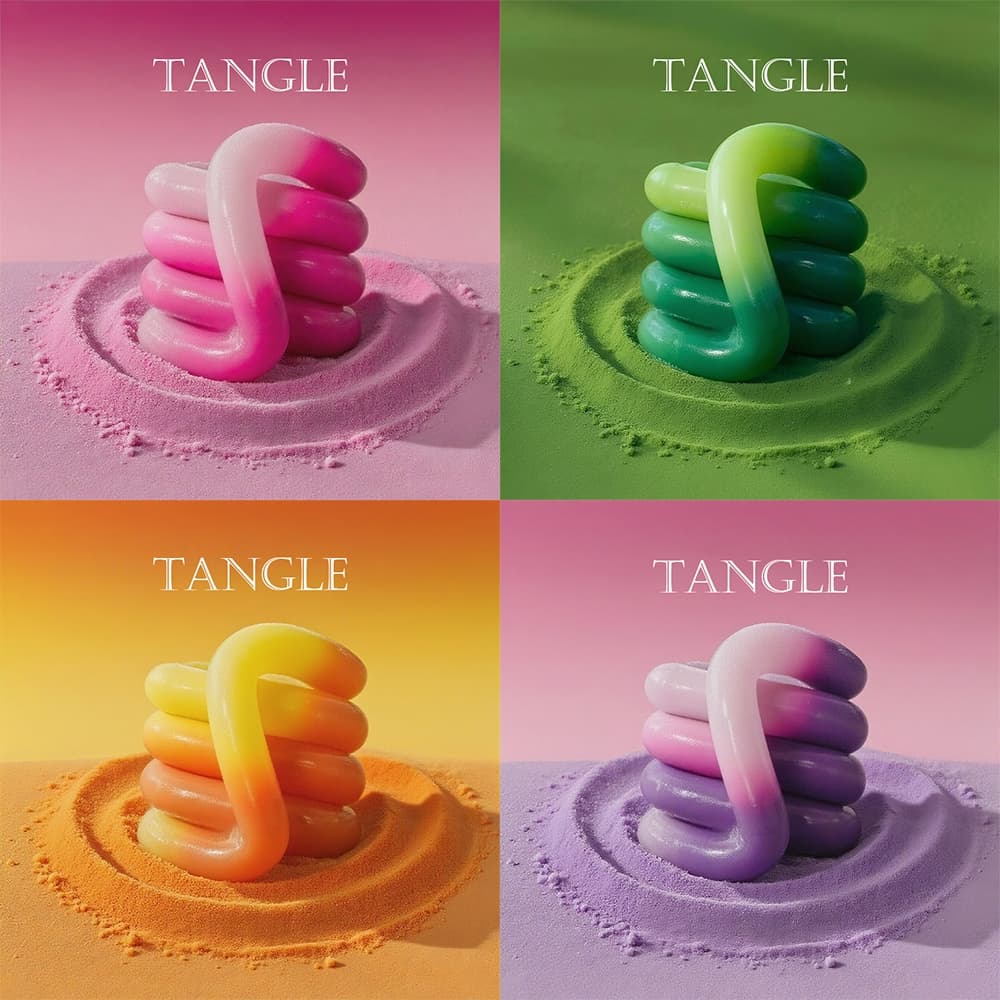 Brinquedos de Cristal Fidget Tangle Gems Destacáveis para o Cérebro, Torção de Imaginação, Descompressão, Estresse, Rela