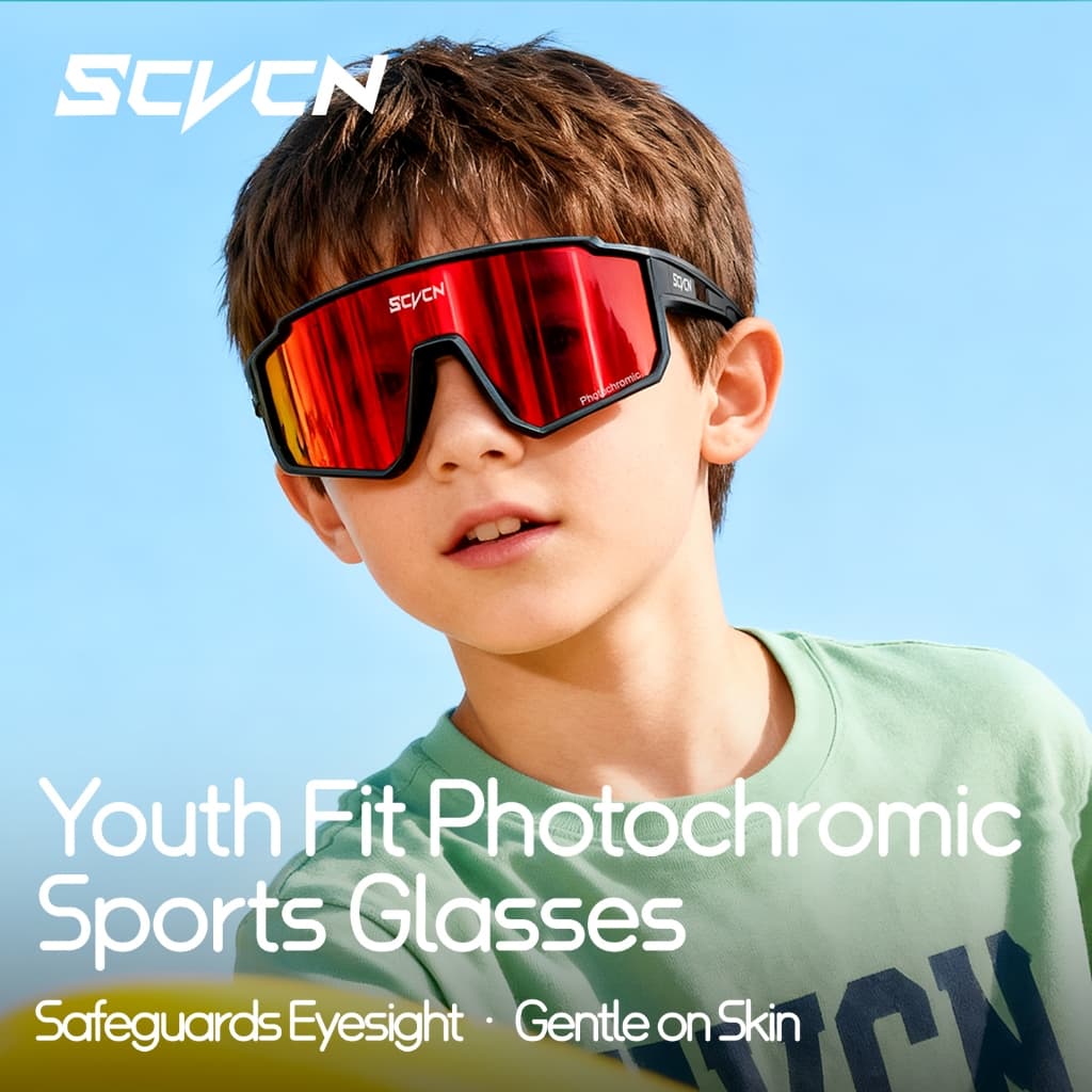 SCVCN Óculos De Sol Fotocromáticos Para Ciclismo , Adequados Crianças De 5 A 10 Anos , Ao Ar Livre , Clássicos