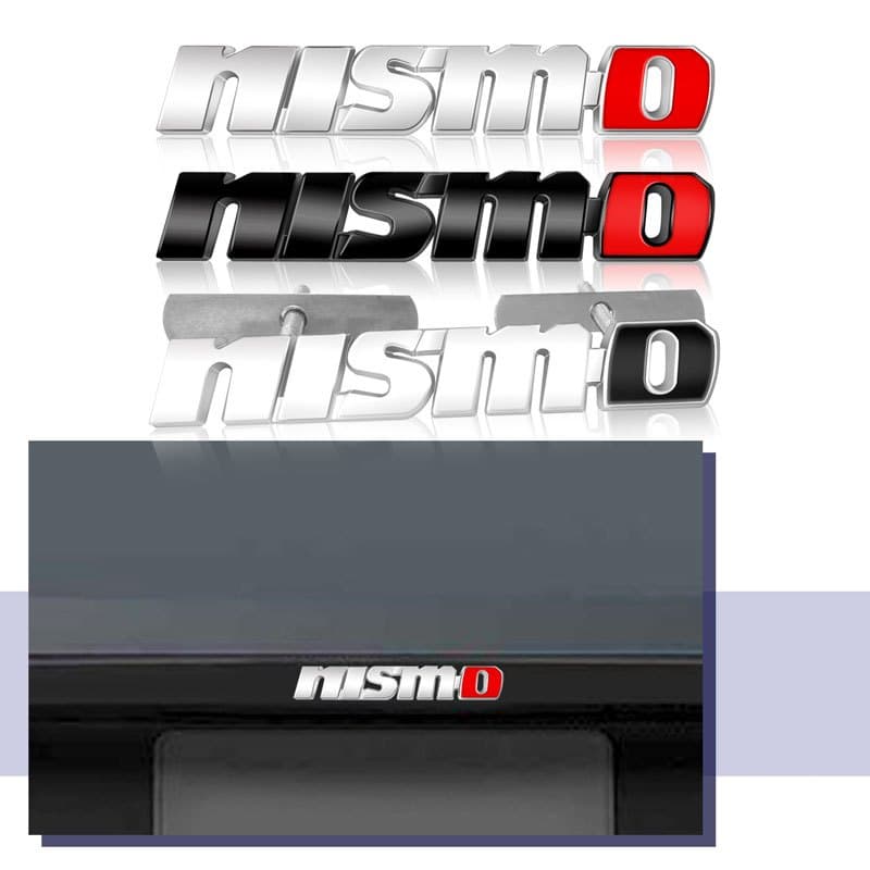 Emblema Da Grade Dianteira Do Carro De Metal 3D Adesivo Porta-Malas Traseiro Para Nissan Nismo Note Qashqai X-Trail Kick