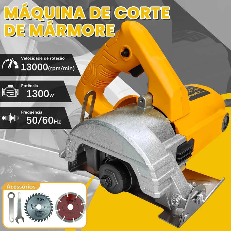 Serra Mármore Madeira Piso Granito Cerâmica 1300W 1300r/min 45 Graus 110mm Disco De Corte