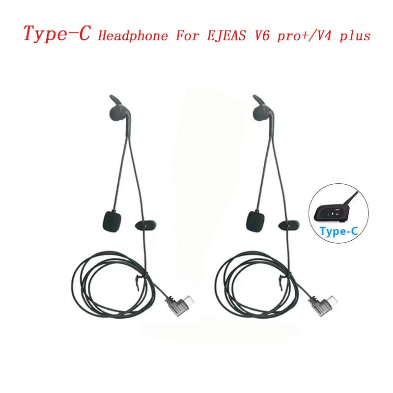 Fones De Ouvido Intra-Auriculares Apenas Para EJEAS V6 pro,ejeas V4 Plus Capacete De Motocicleta Fone