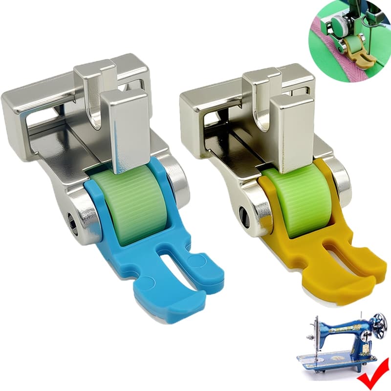 Calcador Regulável Pregar Zíper Vivo Rolete Teflon Domestico