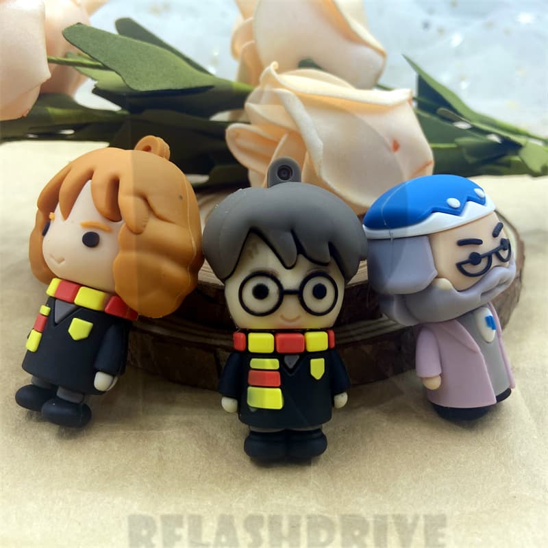 Criativo Harry Potter , Hermione , Unidade flash USB De silicone Dumbledore Dados 2.0 Armazenamento De 1GB 2GB 4GB 8GB 16GB 3