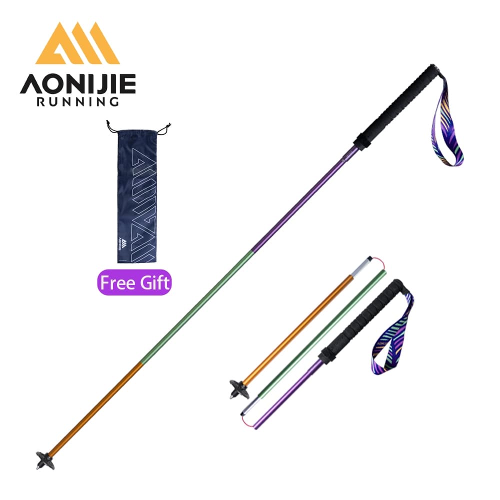 AONIJIE E4201 Bastões De Trekking Caminhada De Alumínio Dobráveis Com Sistema De Bloqueio Rápido Para Caminhadas , Campi
