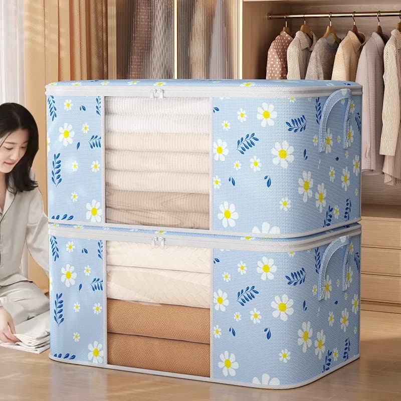 【3pcs】caixa de armazenamento Organizador Cobertor Casaco Guarda Roupa Ecológico Anti-Poeira Umidade Insetos Multiuso