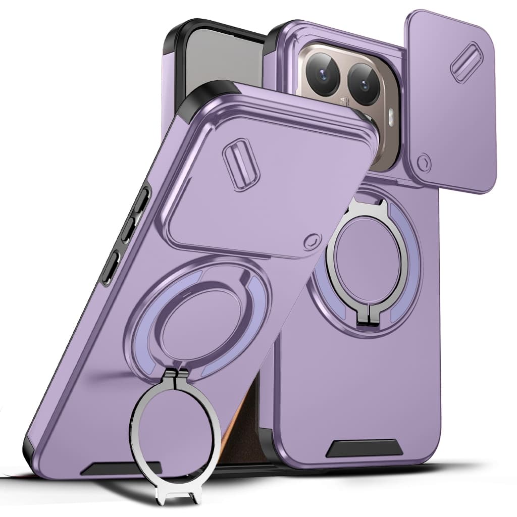 Para Xiaomi 15T Pro 5G 2025 Mi 15T 15TPro Caso Armadura À Prova De Choque Slide Anel Magnético Capa Suporte Proteção Tel
