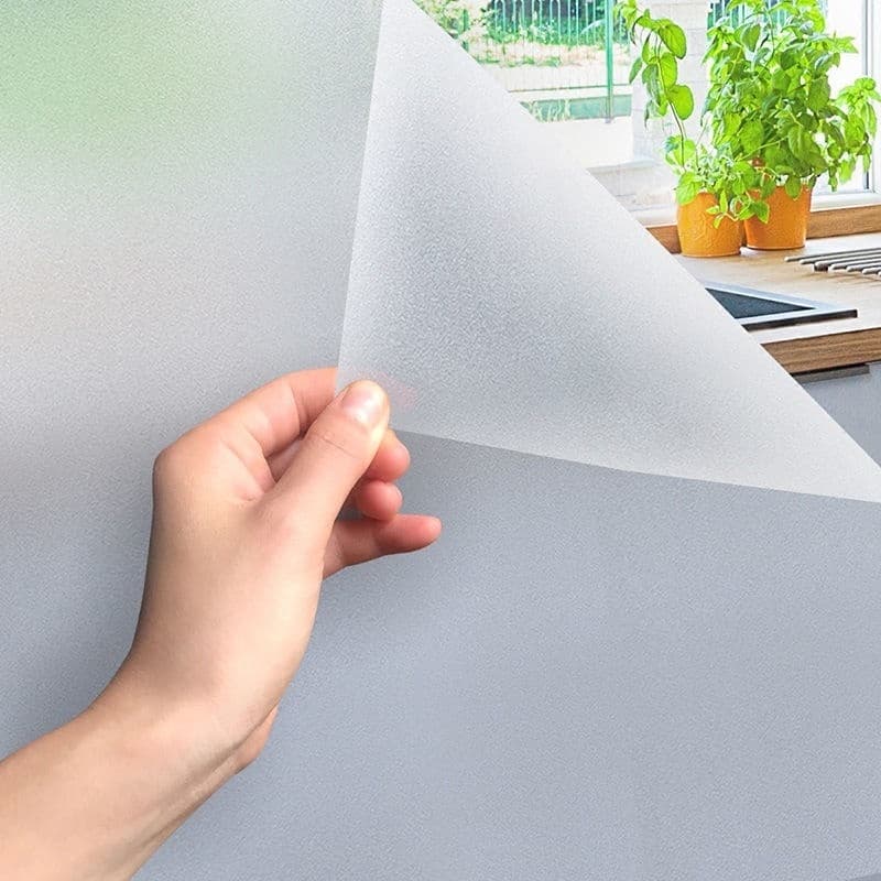 1M/2M/3M Adesivo Jateado Liso Fosco Para Vidro Box Sacada Janela e Porta Elimina a Visão Sem Tirar a Luz
