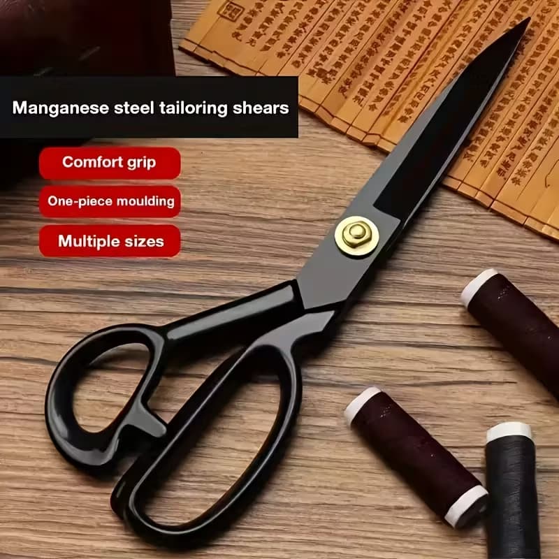 Tesoura Titanium Profissional de Alfaiataria Aço Carbono Corte Limpo em Diversos Tipos de Tecidos Av