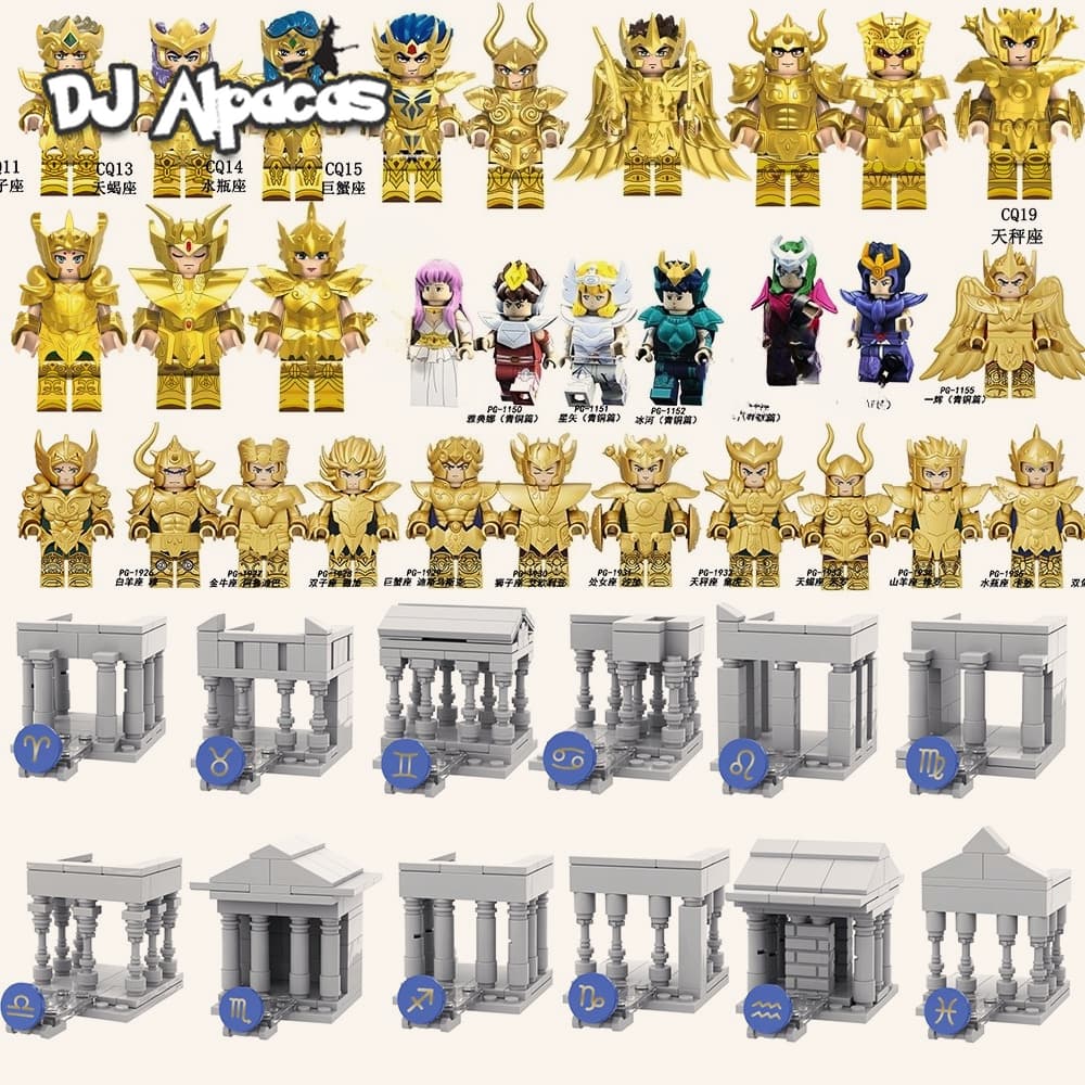 Blocos De Construção Figuras Brinquedo colecao de personagens PG1866 PG1867 PG1868 PG1869