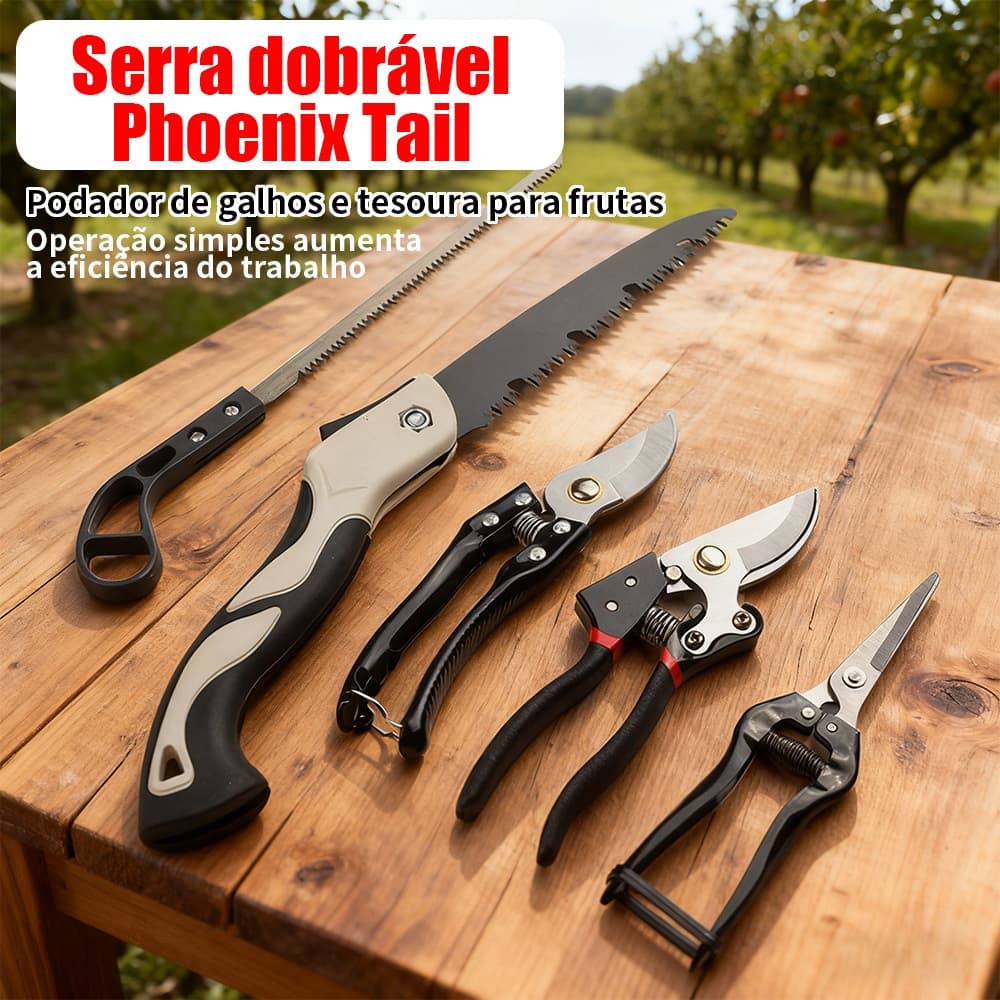 Kit5 Conjunto de Ferramentas de Jardim Reforçadas em Aço Inoxidável- Inclui Tesouras de Poda Tesouras de Poda