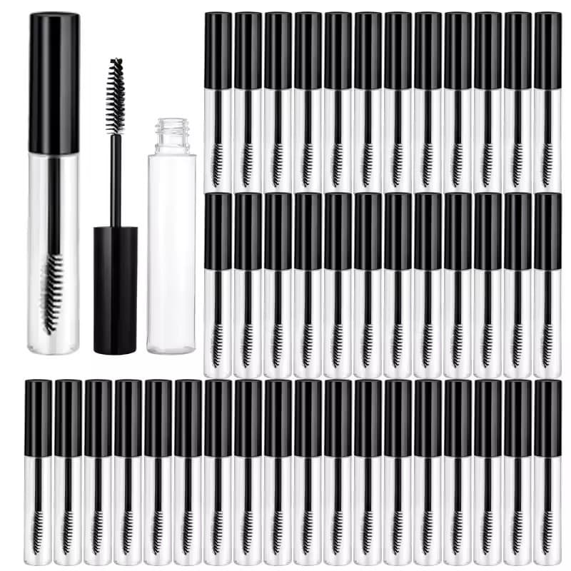 10 Pçs 10ml Tubo De Rímel Vazio Cílios Creme Frasco Líquido Recarregável Garrafa De Plástico Recipiente Cosmético