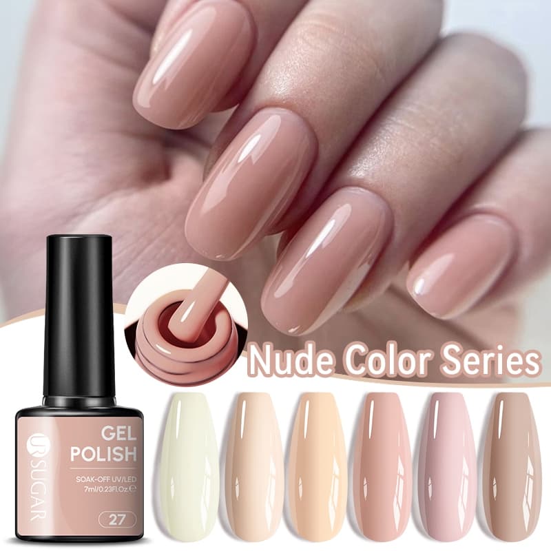 UR SUGAR - Esmalte em Gel Verniz UV Cores Nude para Arte de Unhas 7ML