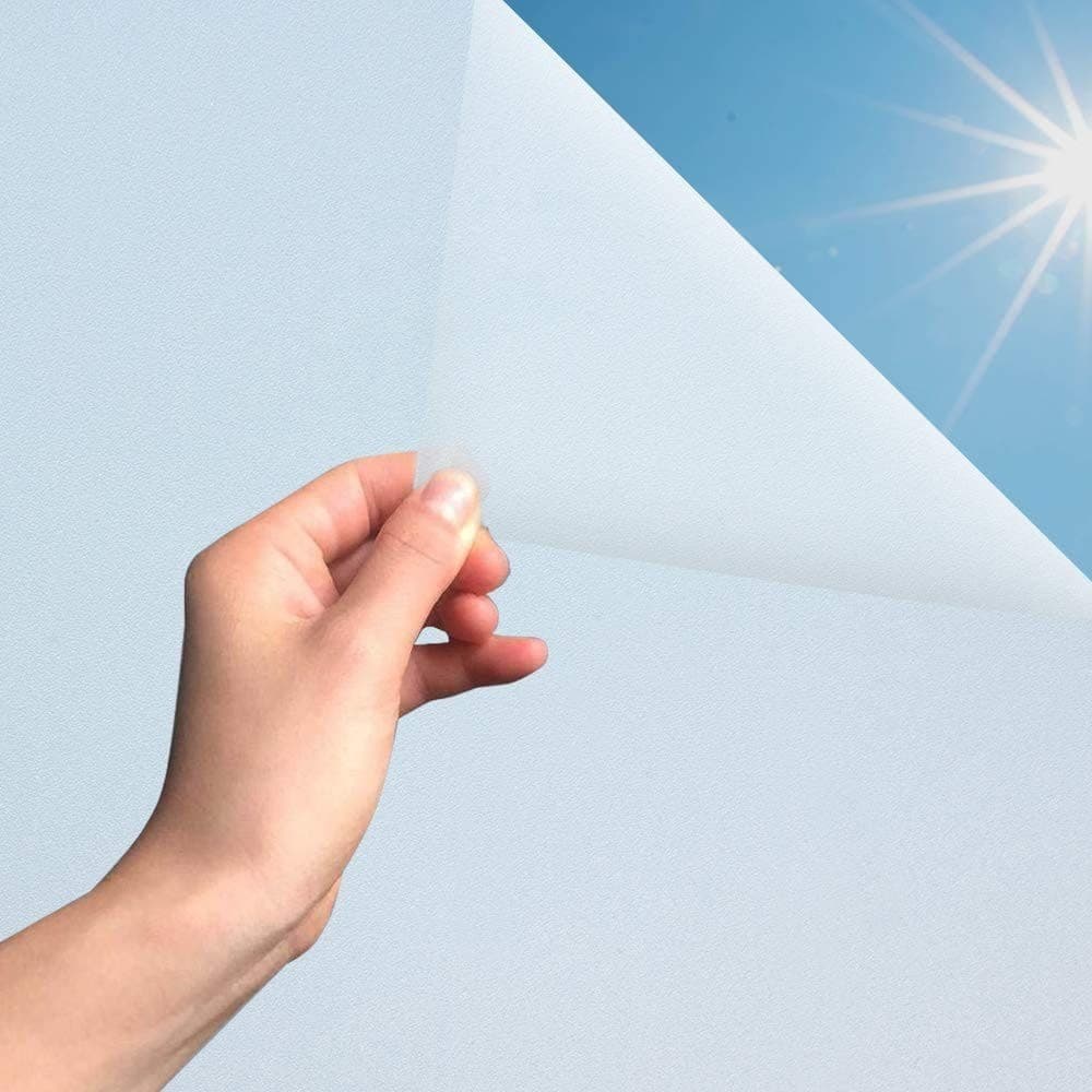 Adesivo Jateado Liso Fosco Para Vidro Janela e Porta Elimina a Visão Sem Tirar a Luz 1/2/3m X 60cm
