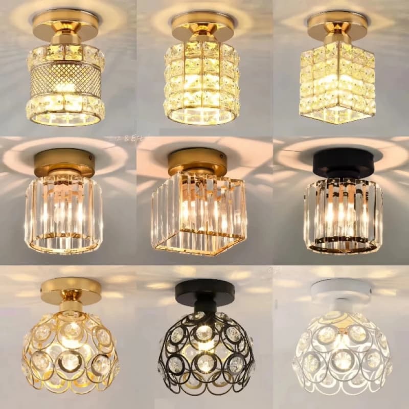 Luminária De Teto Cristal Simplicidade Moderna Corredor Sala De Estar Varanda Quarto(85V-256V)