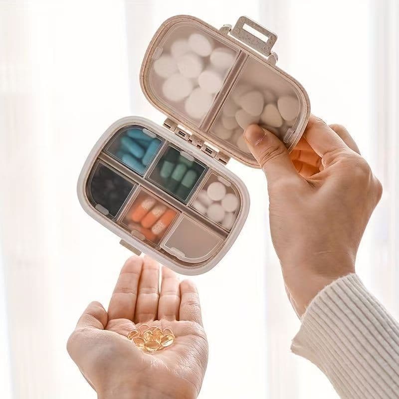 5/8/21/28 Compartimentos Medicina Portátil Caixa Caso Armazenamento Para Viagens E Negócios
