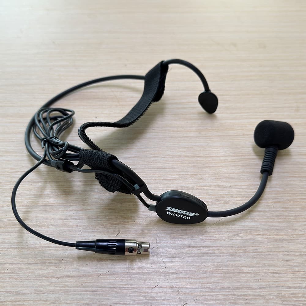 Microfone De Fone De Ouvido SHRUE WH30TQG Para Transmissor Bodypack Sem Fio SHURE 4 Pinos