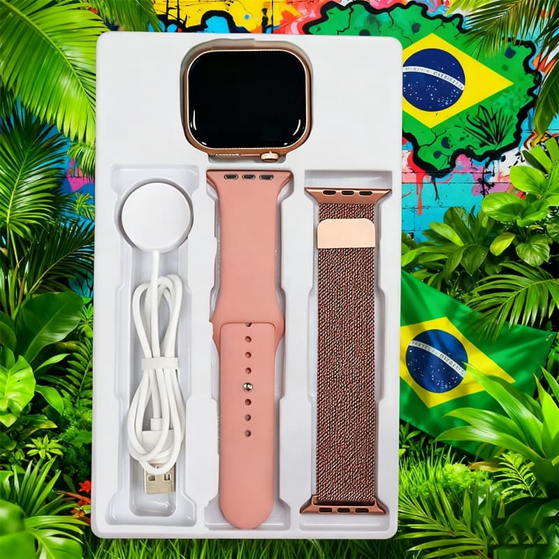 Mais recente Mini 38mm/45mm relógio inteligente Bluetooth chamada monitoramento de oxigênio no sangue calculadora música