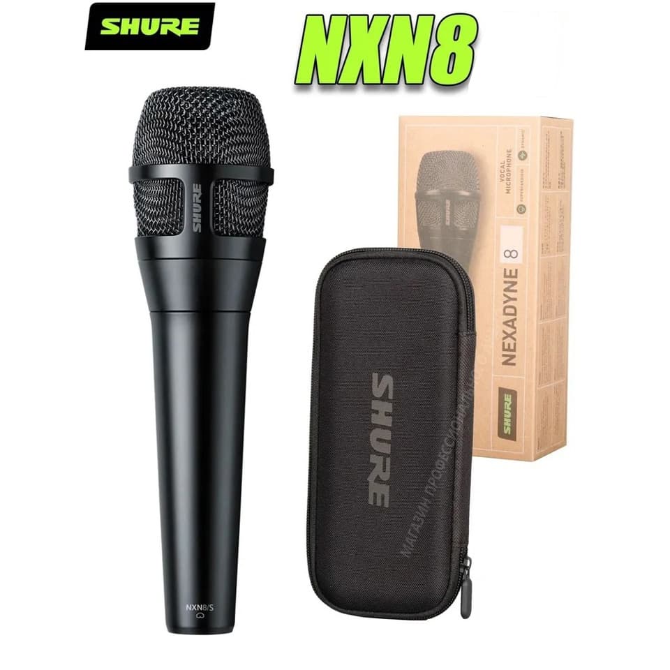 Microfone Dinâmico Supercardióide Shure NXN8 | Capa De Malha Endurecida Anticolisão Adequado Para Canto Ao Vivo Profissi