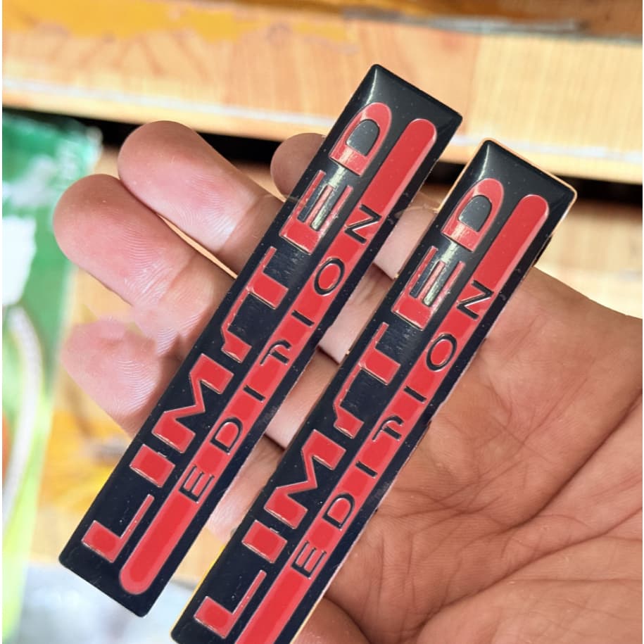 2PCS Emblema de Edição Limitada 3D em Metal Adesivo Decalque Auto Racing Sport Emblema