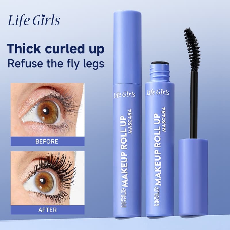 Life Girls Rímel De Ondulação De Longa Duração , Grosso , Natural , À Prova D'água , Secagem Rápida , Primer Para Config