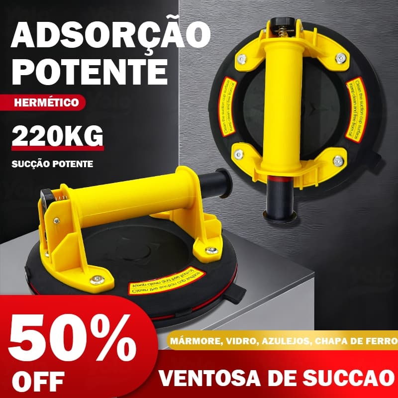 Ventosa Profissional Sucção Vácuo Porcelanato Vidro — Despacho Imediato Até 220kg