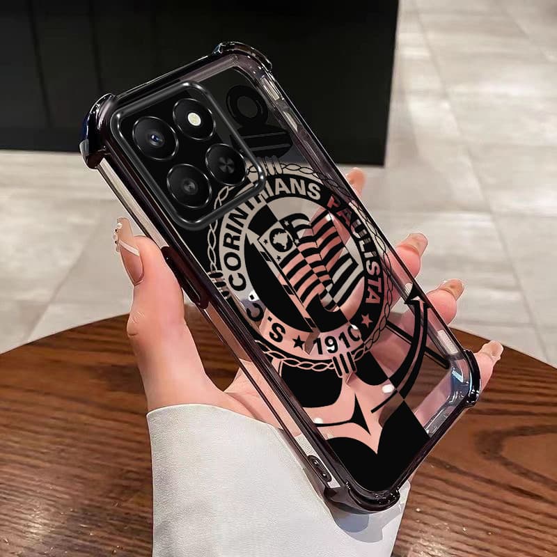 MOTO G56 G86 G15 Emblema Da Equipe Capa Anti-Queda Corinthians Club De Almofada De Ar Macio