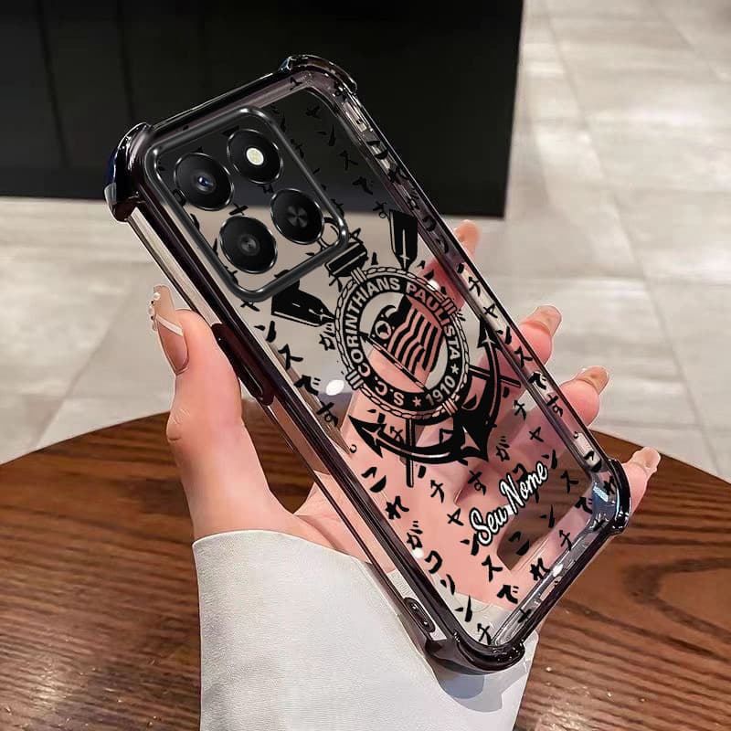 MOTO G56 G86 G15 Nome Personalizado Caso Corinthians Team Art Design Candy Color Capa À Prova De Choque