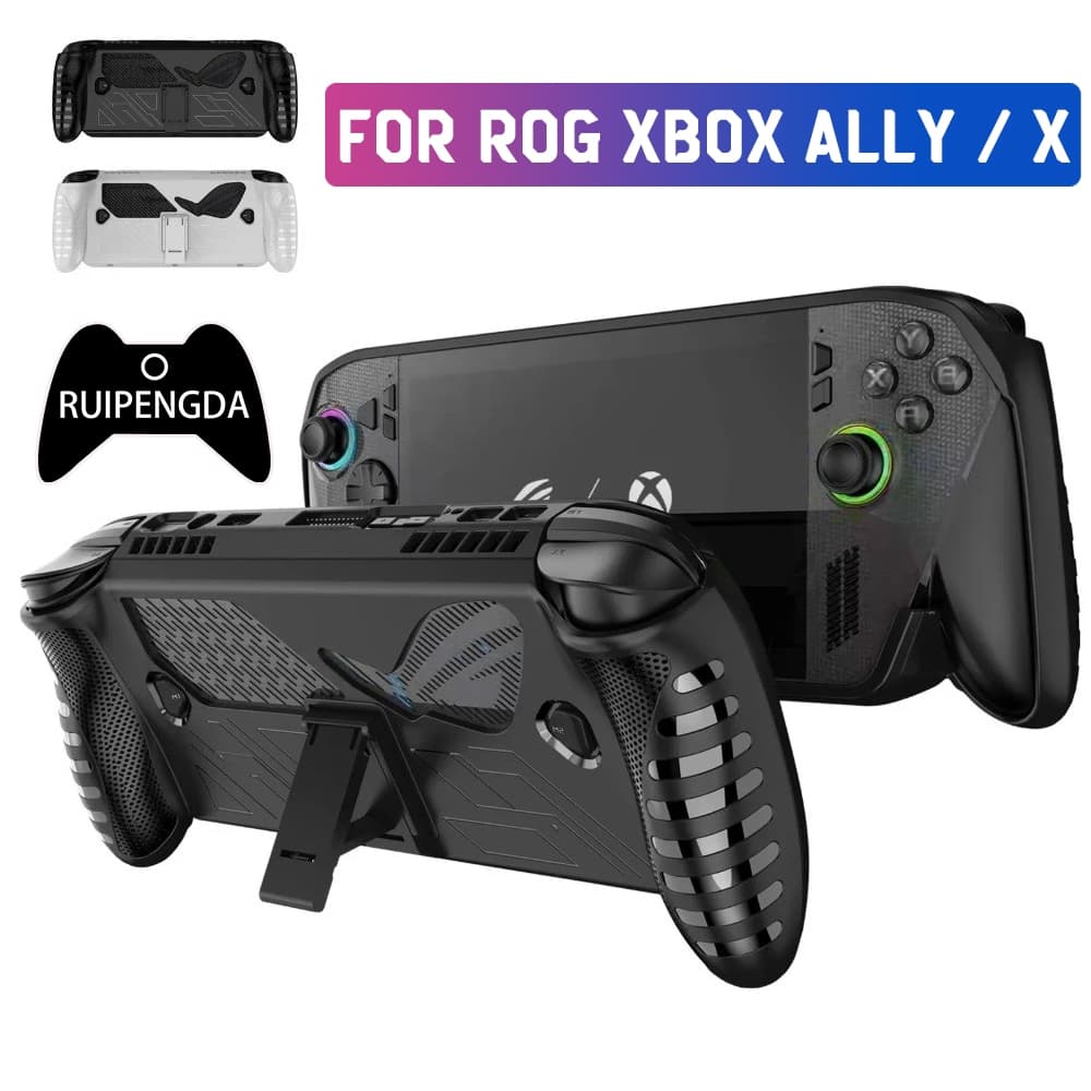Capa Protetora TPU Para Console De Jogos ROG XBOX ALLY/X , Antiarranhões Com Suporte , Macia Antiderrapante , Acessórios