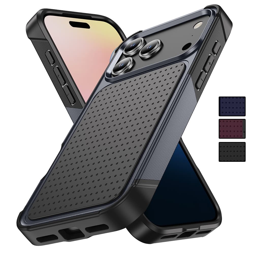 Capa De Silicone Macio Para PC Rígido Resistente À Prova De Choque De 3 Camadas iPhone 17 Pro Max/17 Air/16 16 Plus/15 1