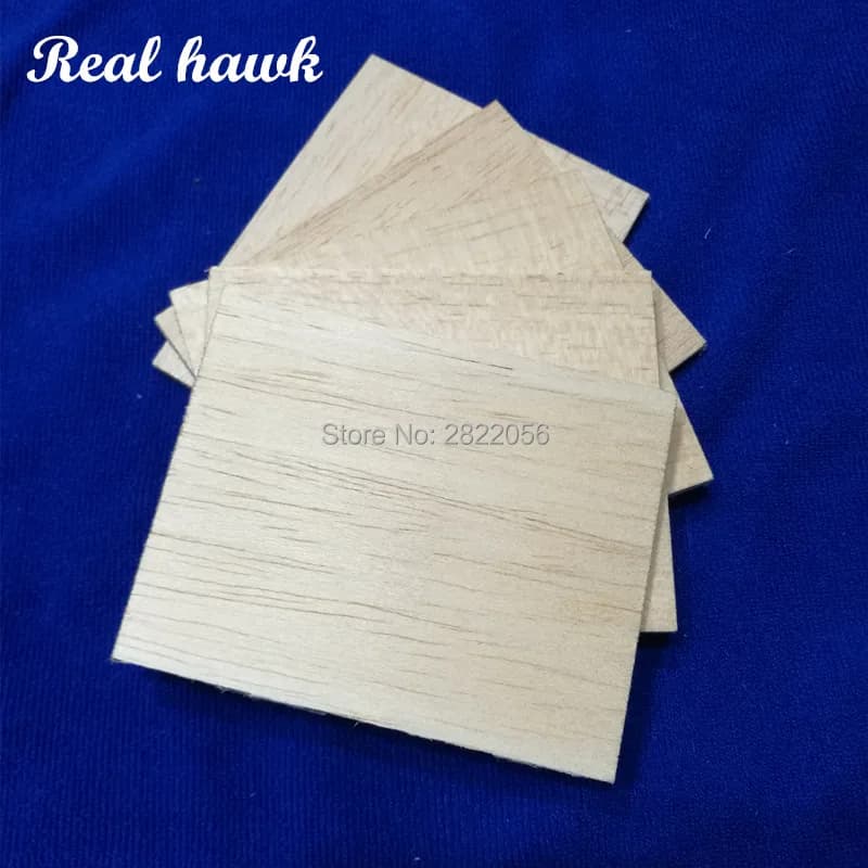 10 Chapas Madeira Balsa AAA+ 100x80mm Esp. 0.75-10mm - Leve p/ Aeromodelismo, Maquetes, Barcos RC - Fácil Corte DIY