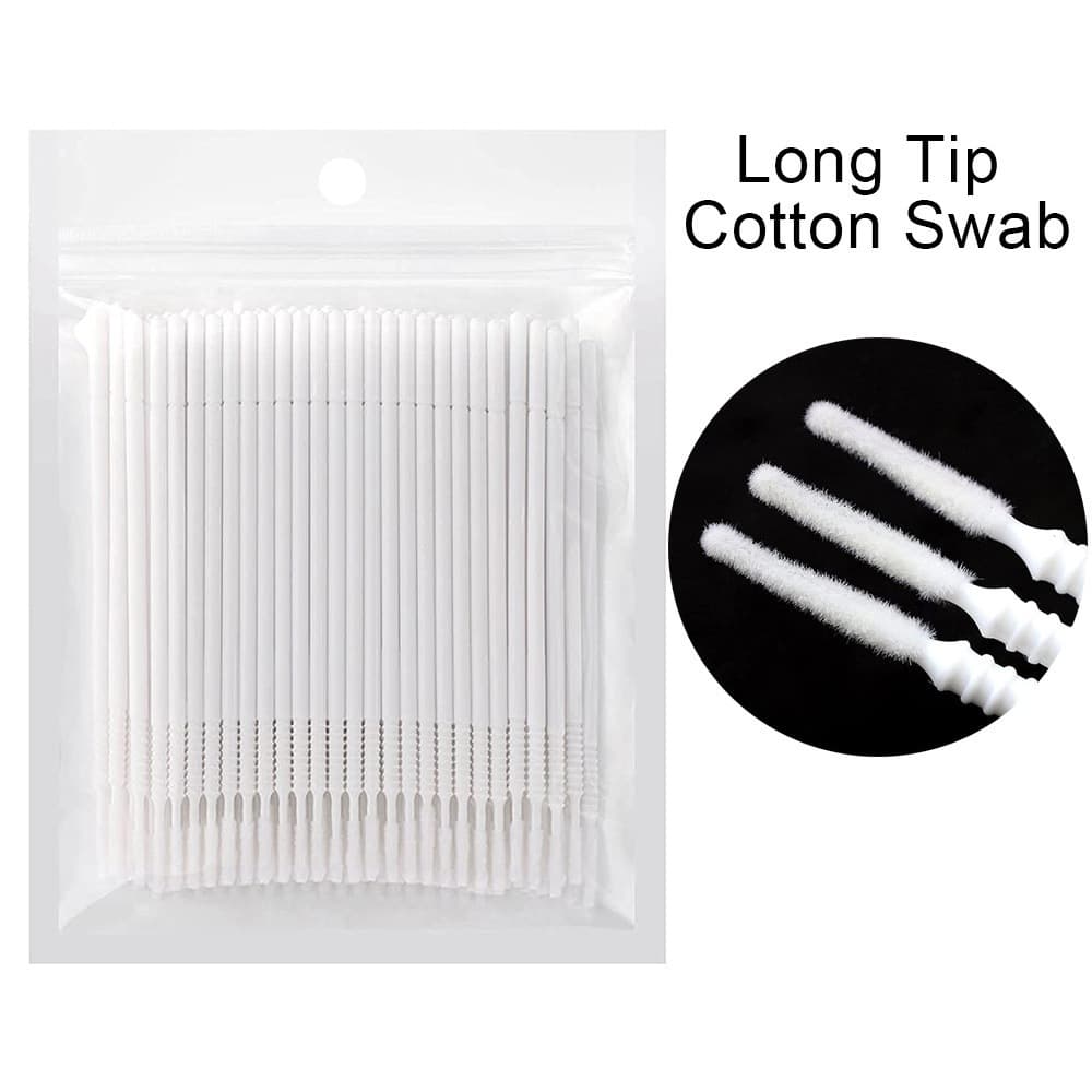 Kit De 100 Cotonetes De Microbrush Para Extensões De Cílios Aplicação Individual
