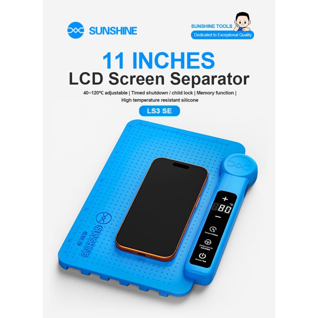 Separador De Tela LCD LS3 SE design De 11 Polegadas 40-120 ° C Temperatura Ajustável Para Reparo De Celular