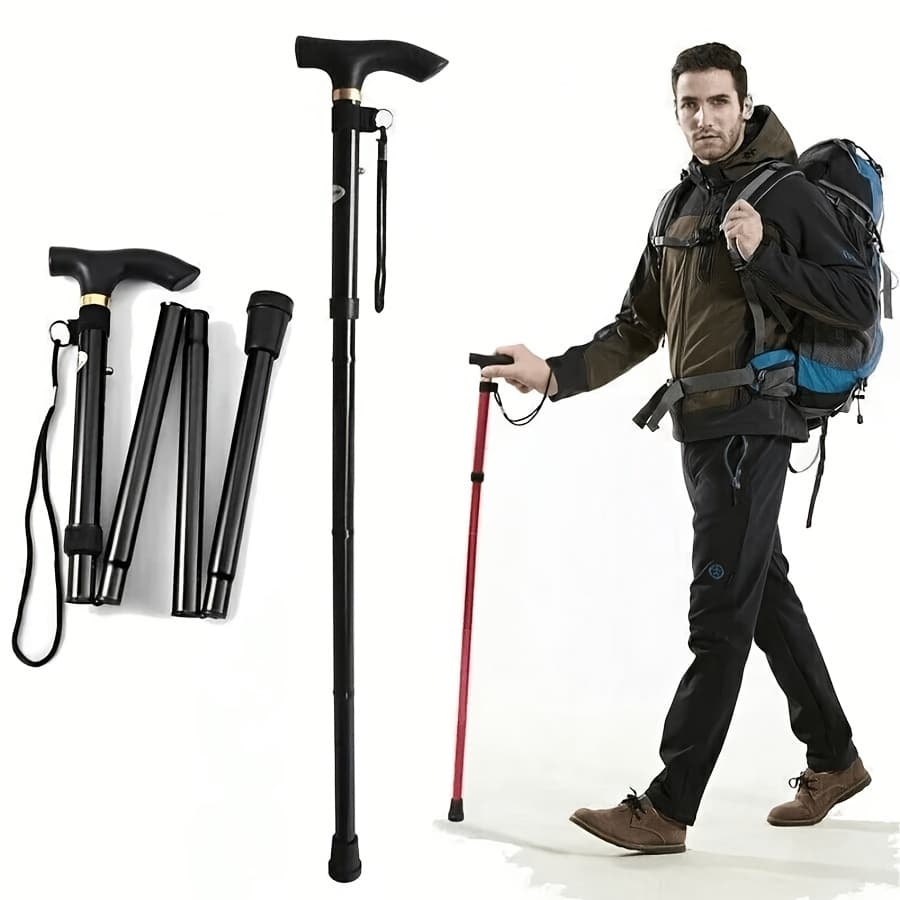 Bastão Caminhada Trekking Bengala Trilha Retrátil Alumínio