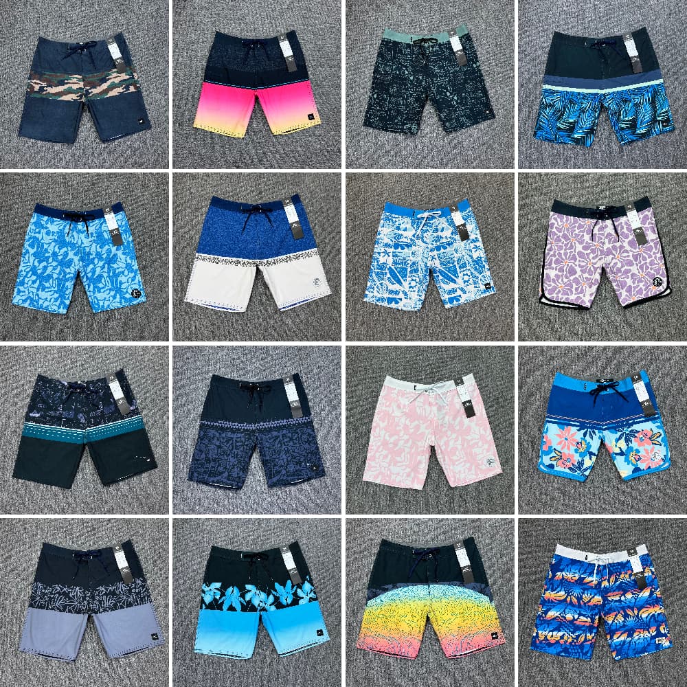 Novidades Bermuda Masculina De Secagem Rápida Shorts De Surf Elásticos De 4 Vias