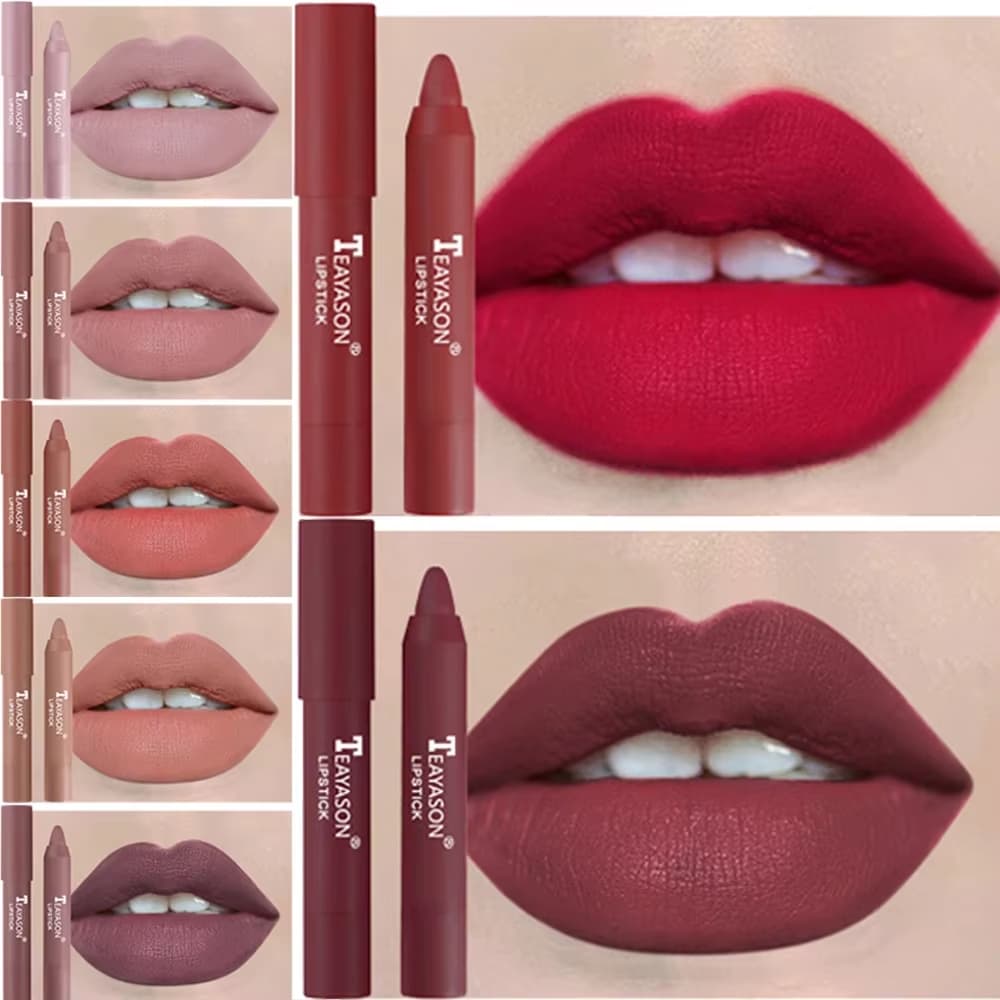 Batom Fosco De Veludo Nude , Longa Duração , À Prova D'água , Renderização De Cores , Copo Antiaderente , Esmalte Labial