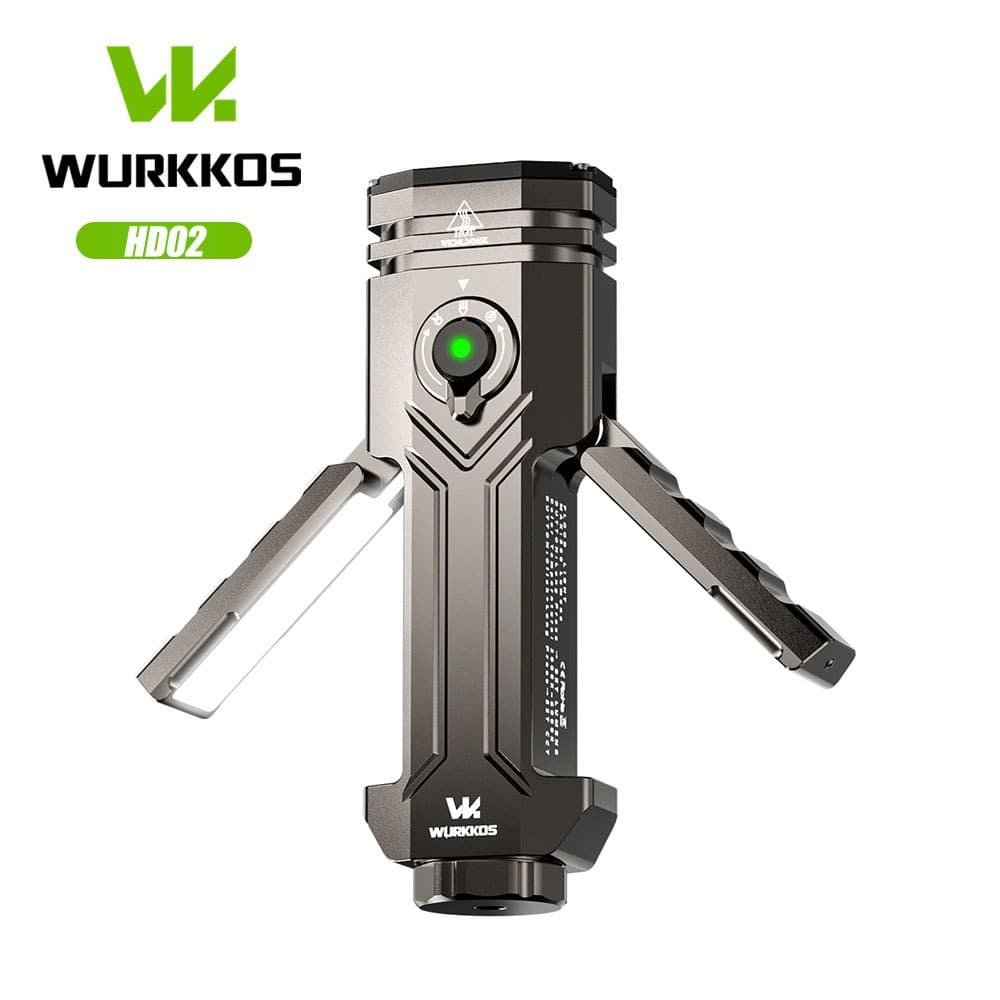 Lanterna Multifuncional Wurkkos HD02 , 3200 Lúmens De Alcance ultra Longo Pode Ser Usada Como Banco De Potência Portátil