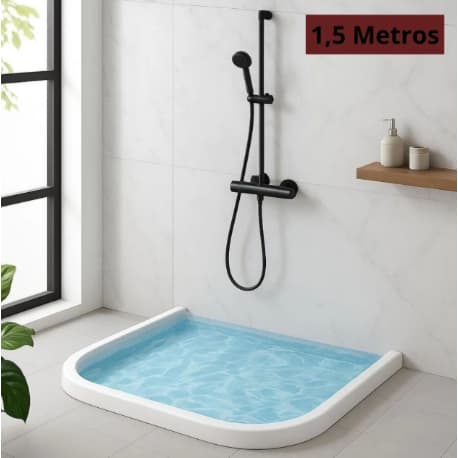 Barreira de Agua Retenção em Silicone Vedação Area Molhada Banheiro Box Lavanderia