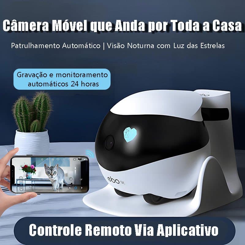 Câmera Robô Smart De Vigilancia Inteligente Enabot Ebo Se Camera Wifi Seguranca