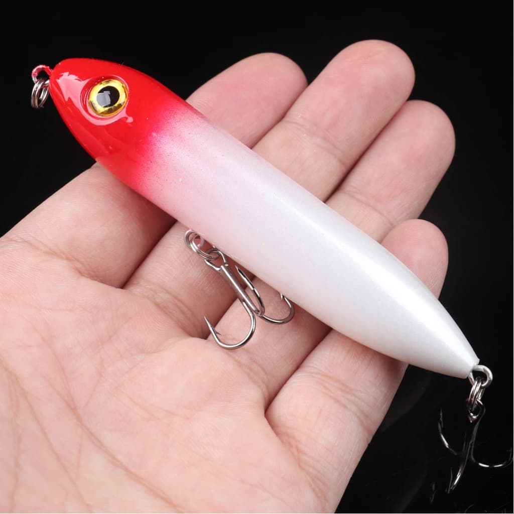 Lápis Flutuante Isca Artificial De Pesca Top Water Popper 10cm 12g