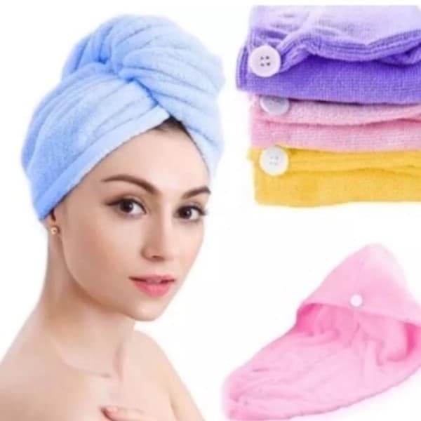 3 Toalhas Mágicas Femininas Com Grande Capacidade De Absorção De Água