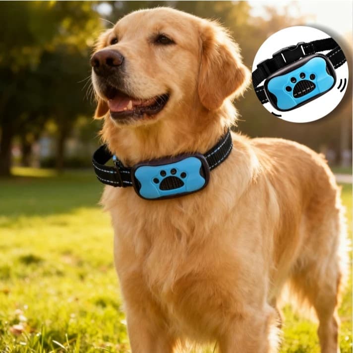 Cão de estimação dispositivo anti-latido USB recarregável coleira de treinamento do cão ultra-sônico parar latir vibraçã