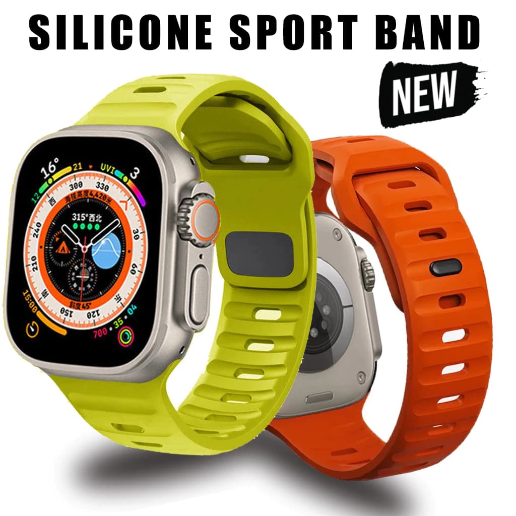 Pulseira De Silicone Para Apple Watch Series 11 10 9 8 7 6 SE 5 4 Ultra3/2 Esportiva Respirável iWatch Tamanho 46mm 42mm